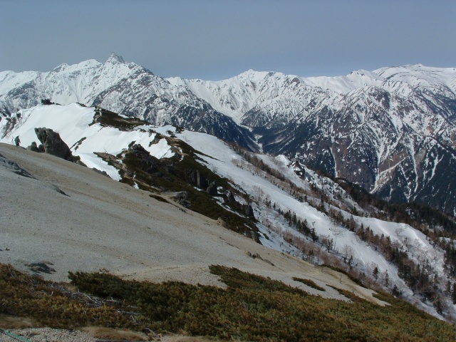 View of Mt.Yarigatake area.