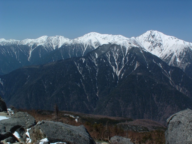 South Alps from Mt. Sunaharai.