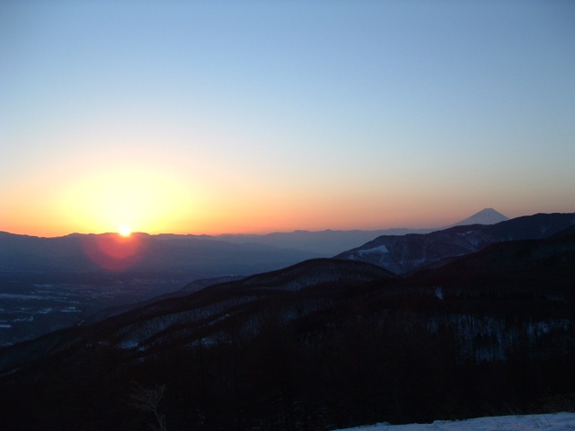 Sunrise and Mt. Fuji