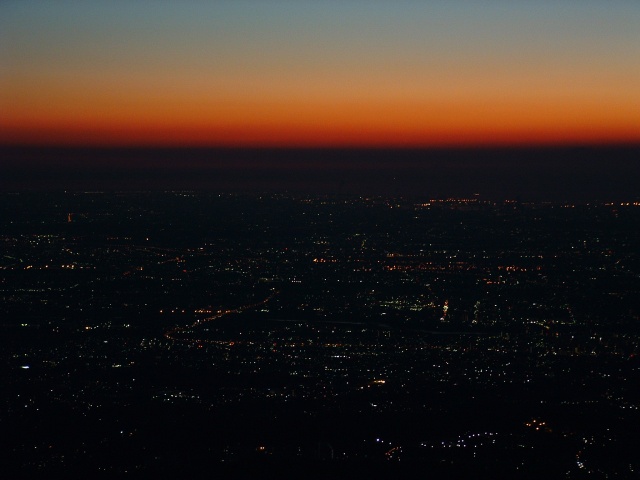 Kanagawa Pref. of the break of day to see it from the Oyama mountaintop.