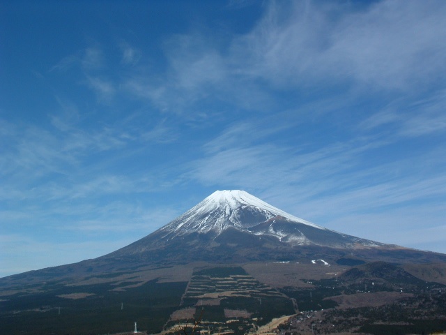Mt. Fuji and sky.