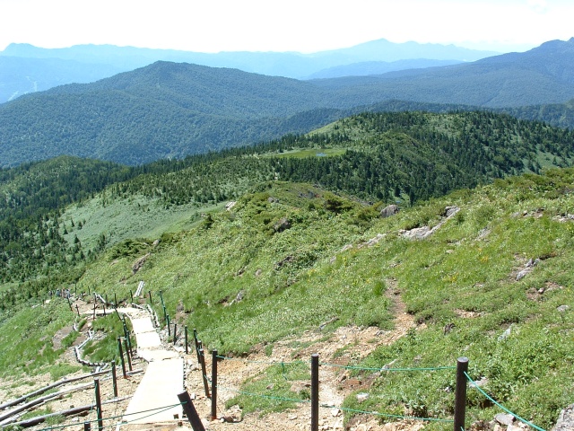 The mountaintrai of Mt. Shibutsu.