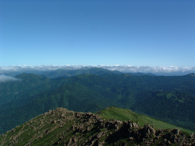 The view of Mt. Hiragatake area.