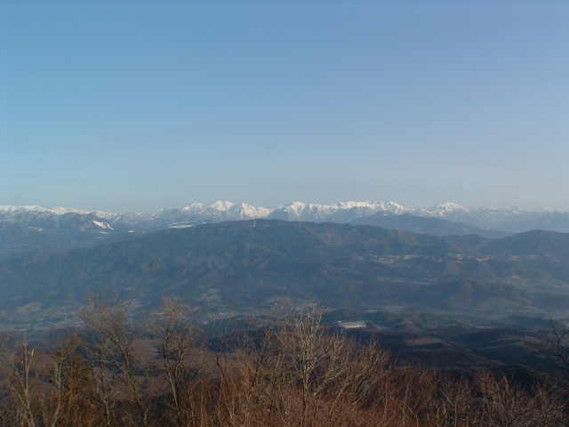 The mountains of Gunma and Niigata prefectures.