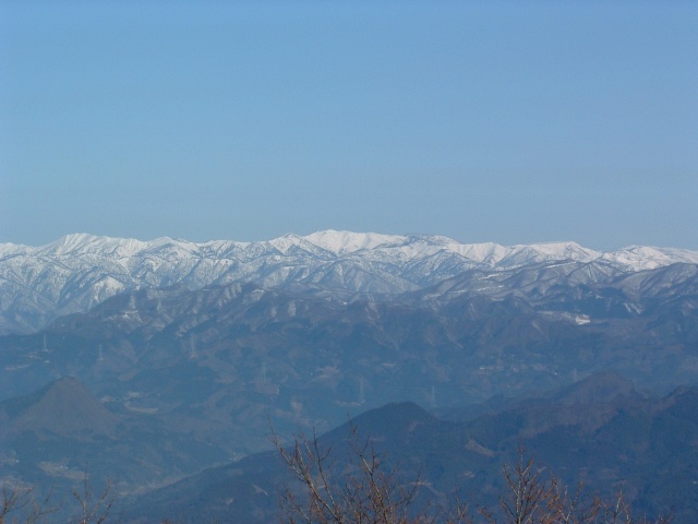 View of Mt. Shirasuna and Mt. Naeba area.