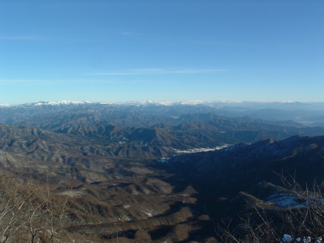 The mountains of Gunma and Niigata prefectures.